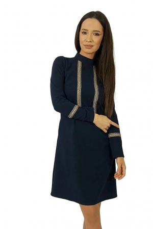 Rochii casual - Rochie 1608 bleumarine Moze