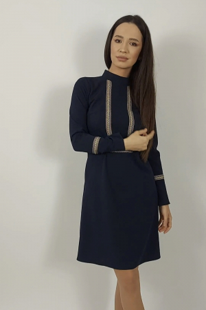 Rochie 1608 bleumarine Moze [2]