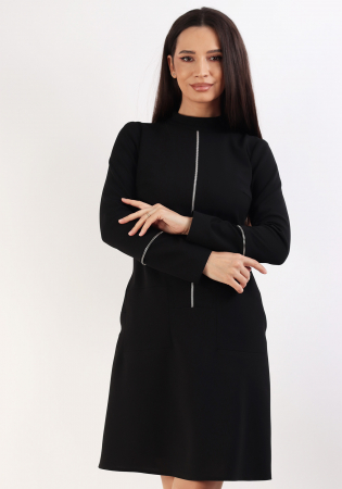 Rochii casual - Rochie 1616 neagra Moze