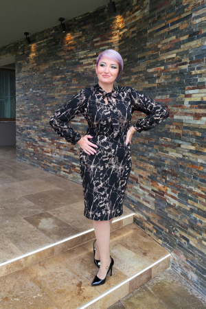 Rochie 1628 imprimata Leonard [6]