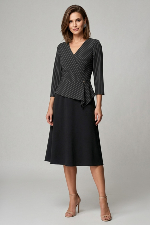 Rochii casual - Rochie 170 neagra dungi Viada