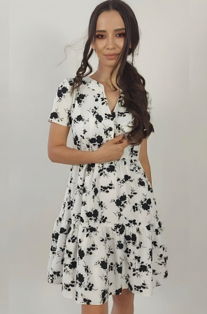 Rochie 1715 imprimata voal Moze [0]