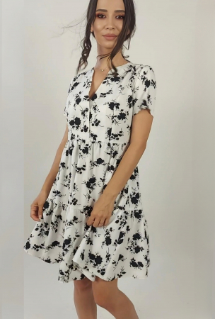 Rochie 1715 imprimata voal Moze [1]