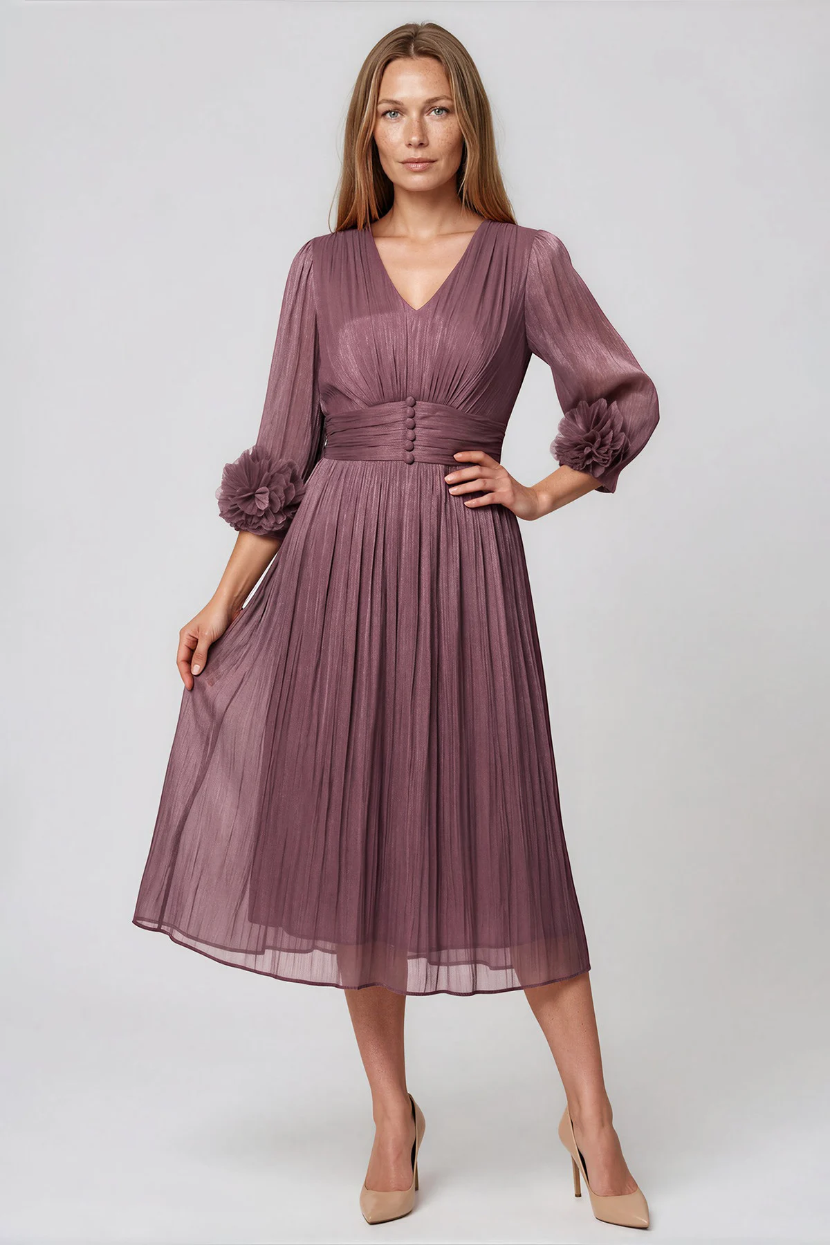 Rochii gala - Rochie 173 liliac Viada