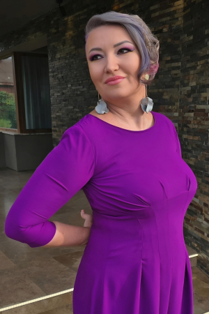 Rochie 1832 ultraviolet Leonard [3]