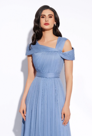 Rochie 1861 matase naturala blue Leonard [2]
