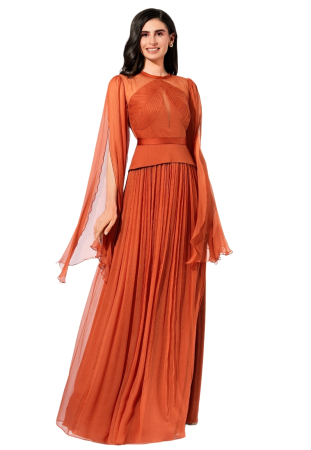 Rochii dama - Rochie 1927 orange Leonard
