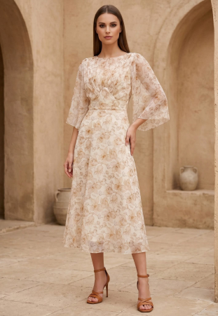 Rochii dama - Rochie 1942 flori Leonard