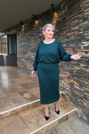 Rochie 2075 verde Fany Lux [5]