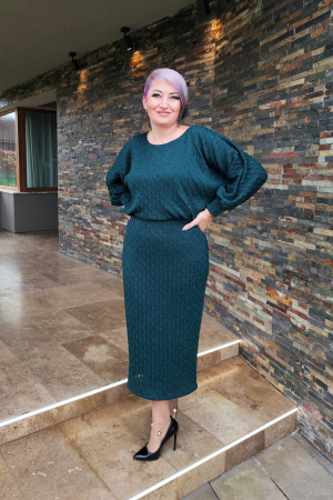 Rochie 2075 verde Fany Lux [6]