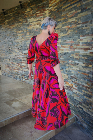 Rochie 2094 rosu imp Fany Lux [3]