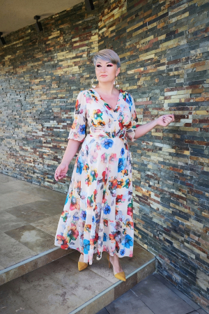 Rochie 2130 flori Fany Lux [2]