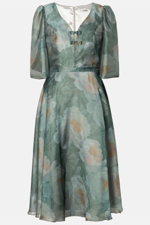 Rochii dama - Rochie 214 verde Viada