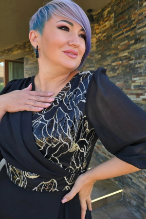 Rochie 2206 neagra Fany Lux [2]