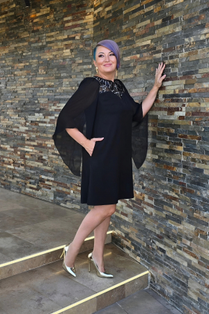 Rochii gala - Rochie 2207 neagra Fany Lux