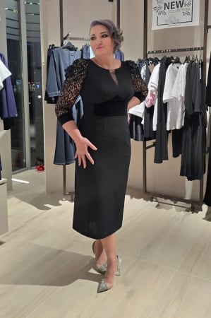 Rochii gala - Rochie 2228 neagra Fany Lux