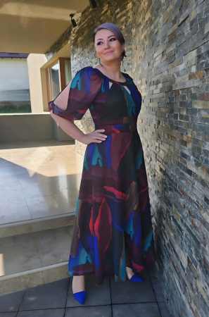 Rochii gala - Rochie 2261 colorata Fany Lux