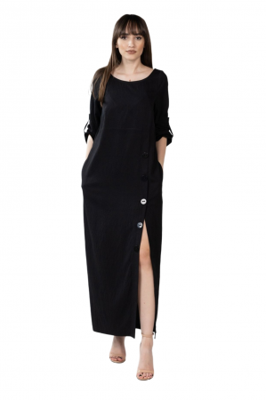 Rochii casual - Rochie 2282 vascoza neagra Fany Lux