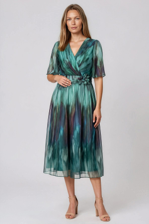 Rochie 239 turquaz imprimat Viada
