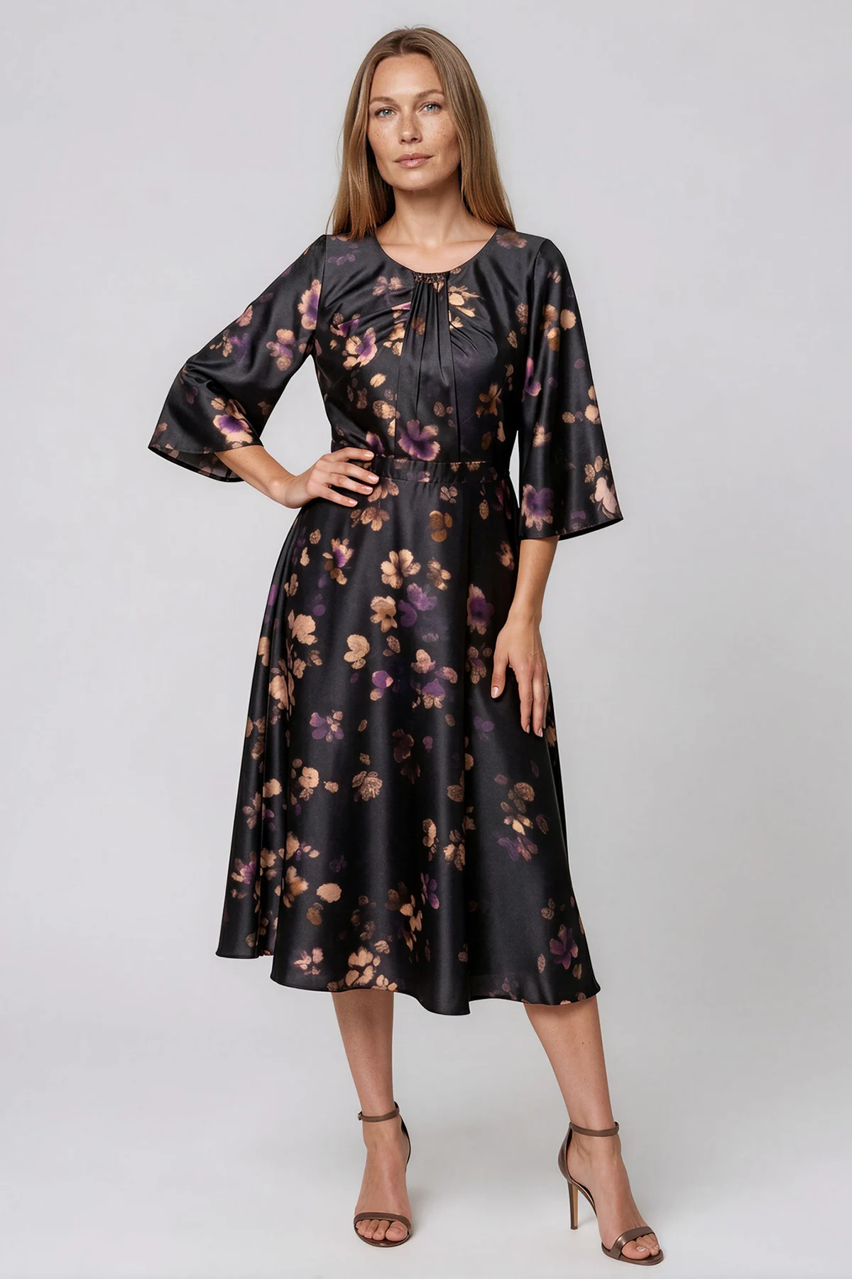 Rochii dama - Rochie 281 satin Viada