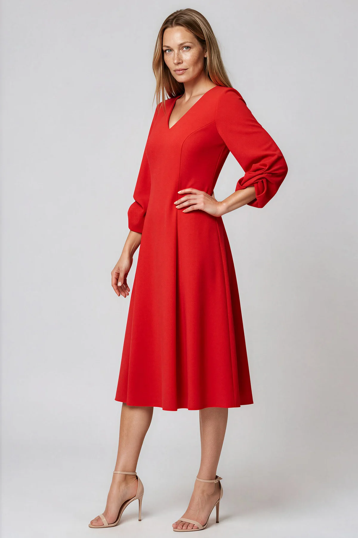 Rochii dama - Rochie 283 portocalie Viada