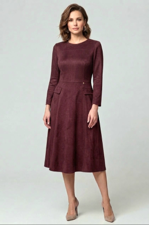 Rochii casual - Rochie 295 grena velur Viada