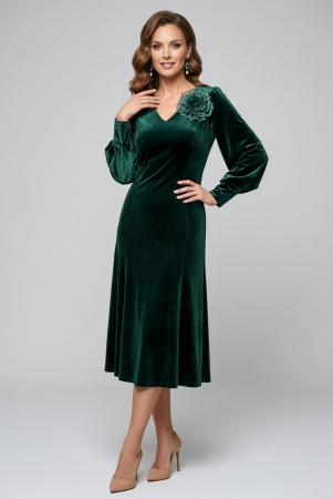 Imbracaminte Femei - Rochie 299 verde catifea Viada