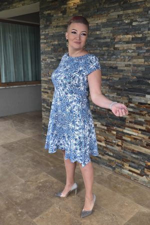 Rochie 414 imprimeu blue Anesia [0]