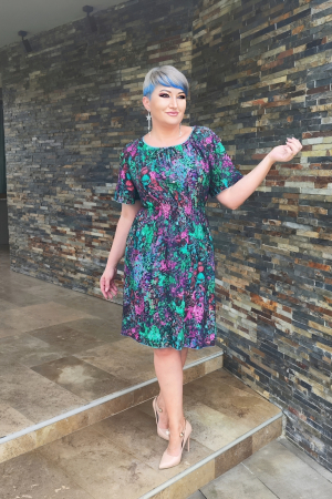 Rochie 425 imprimeu Triad [1]