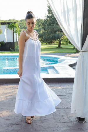 Rochie 431 alba scoici Madelia [2]