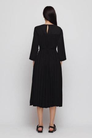 Rochie 4313 neagra plisata Mizar [3]