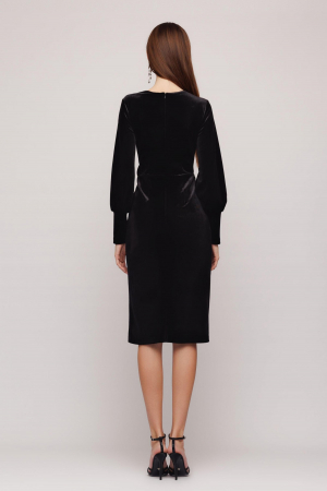 Rochie 4474 neagra catifea Mizar [5]