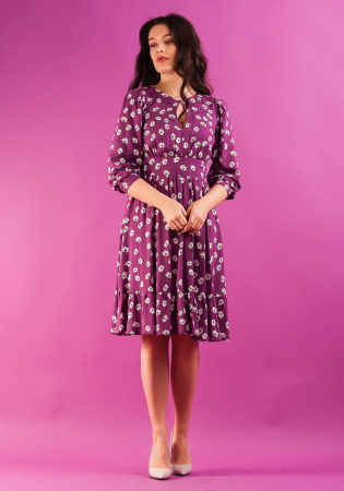 Rochie 4635 mov flori Moze [1]