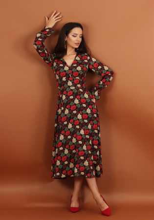 Rochii casual - Rochie 4988 inflorata Moze