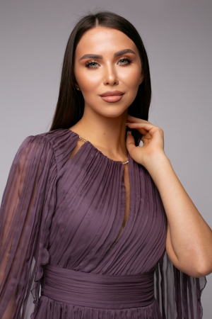 Rochie 5095 matase nat. mov Ginette [2]
