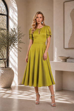 Imbracaminte Femei - Rochie 51018 lime Per Donna
