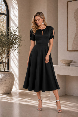Imbracaminte Femei - Rochie 51018 neagra Per Donna
