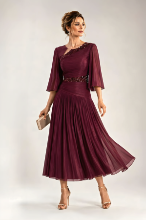 Rochii gala - Rochie 5184 grena Ginette