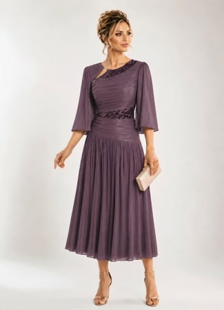 Rochii dama - Rochie 5184 mov pruna Ginette