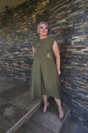 Rochie 5223 kaki Mizar [1]