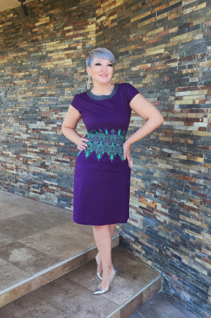 Rochie 525 in indigo Effect [2]