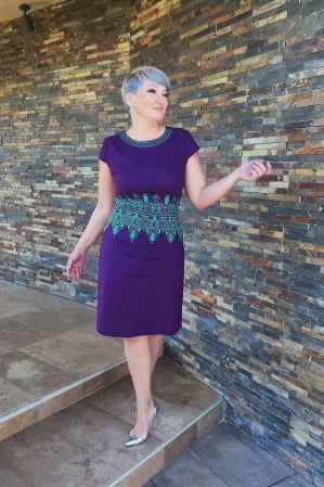 Rochii casual - Rochie 525 in indigo Effect
