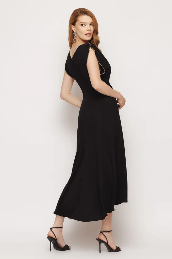 Rochie 5293 neagra strasuri Mizar [2]