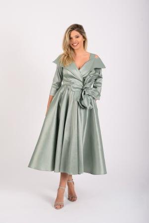 Rochii dama - Rochie 5464 menta tafta La Donna