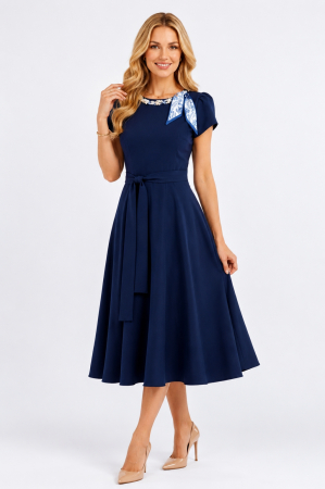 Rochii casual - Rochie 5532 bleumarine La Donna