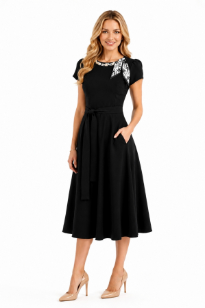 Rochii casual - Rochie 5532 neagra La Donna