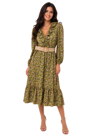 Rochii casual - Rochie 5594 flori La Donna