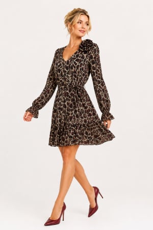 Rochii dama - Rochie 5612 animal print La Donna