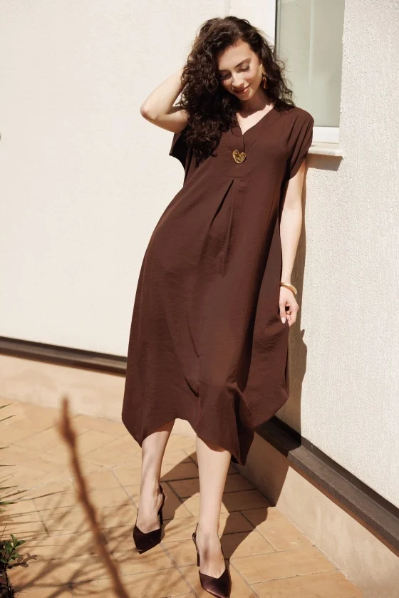 Rochii casual - Rochie 6222 maro Mizar