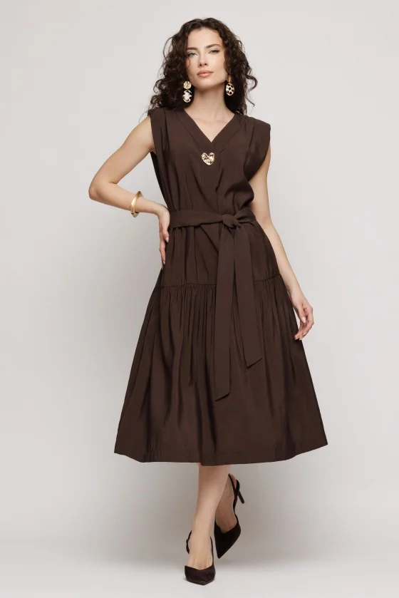 Rochii dama - Rochie 6225 maro Mizar